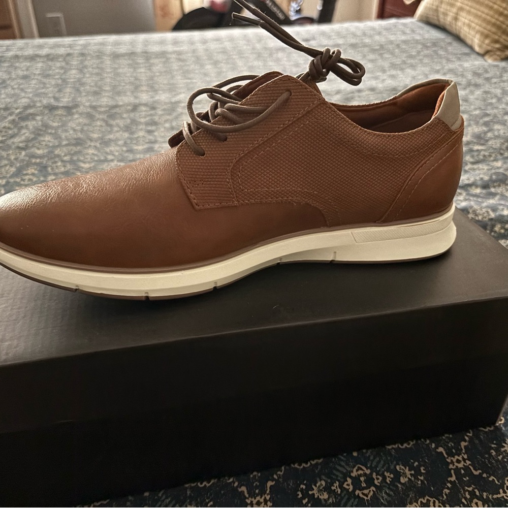 Men's Brown Leather Casual Shoes
